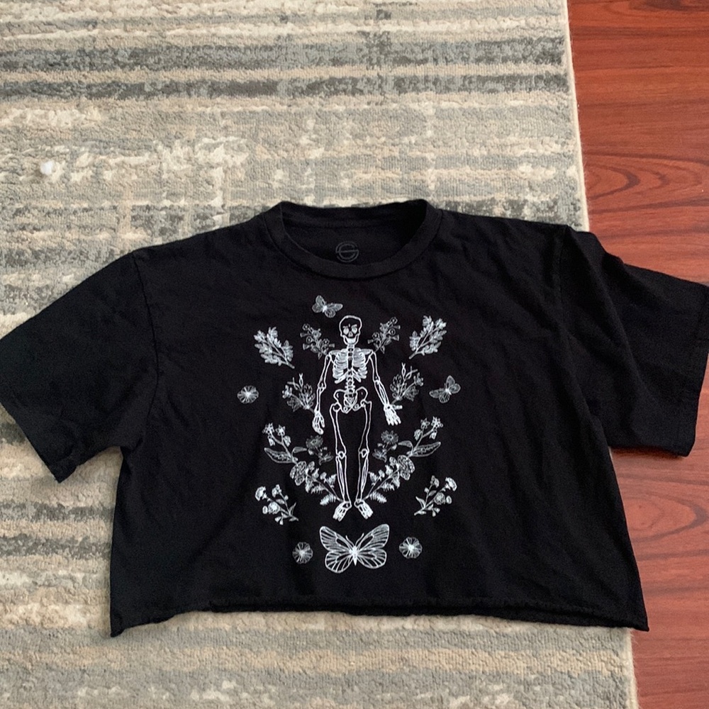 Skeleton Crop Top